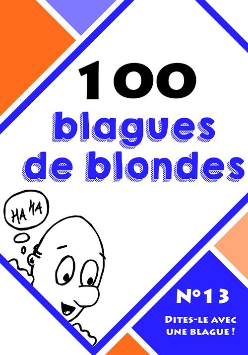 Couverture ebook de 100 blagues de blondes, de Collectif