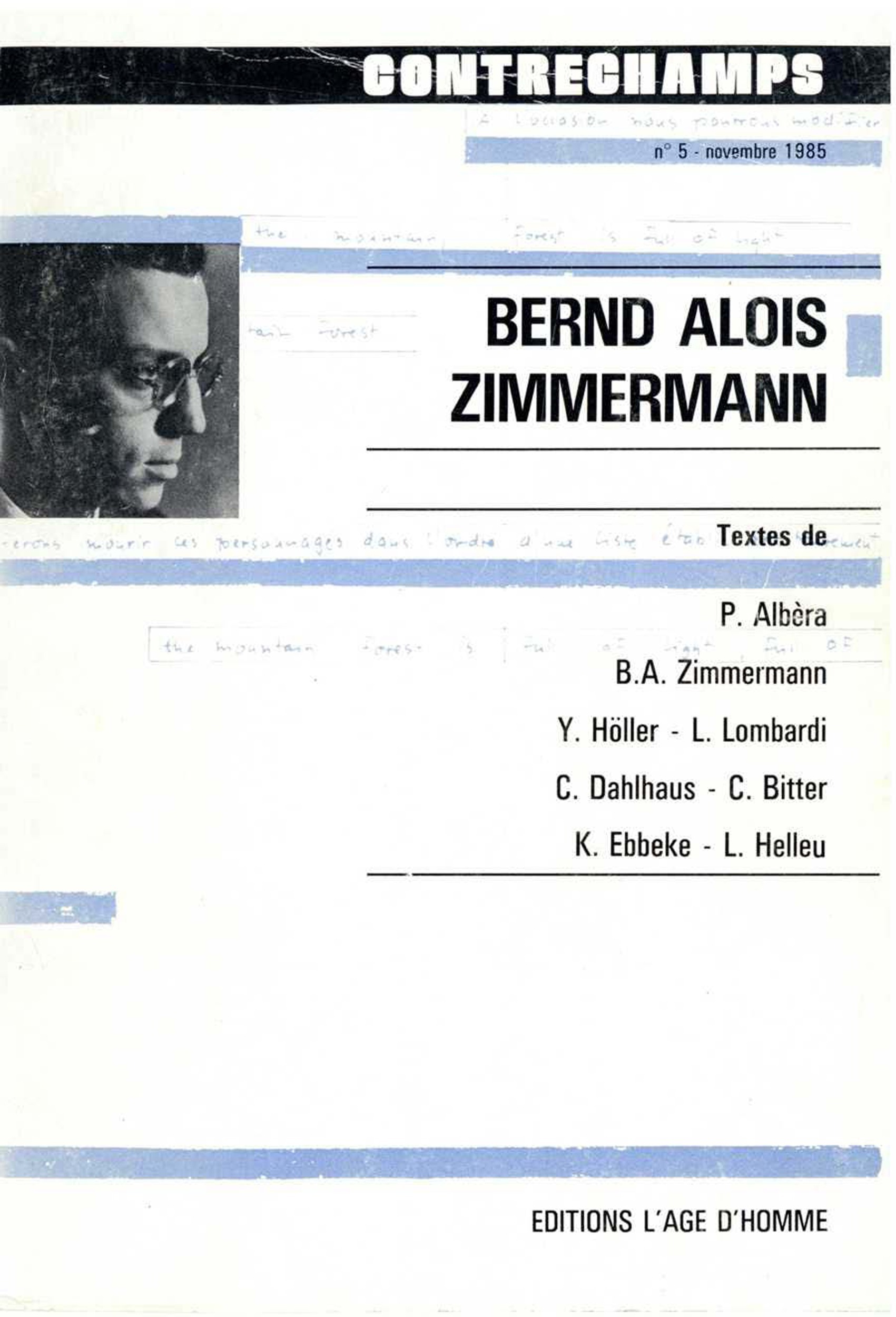 ebook cover of Bernd Alois Zimmermann, by Philippe Albera