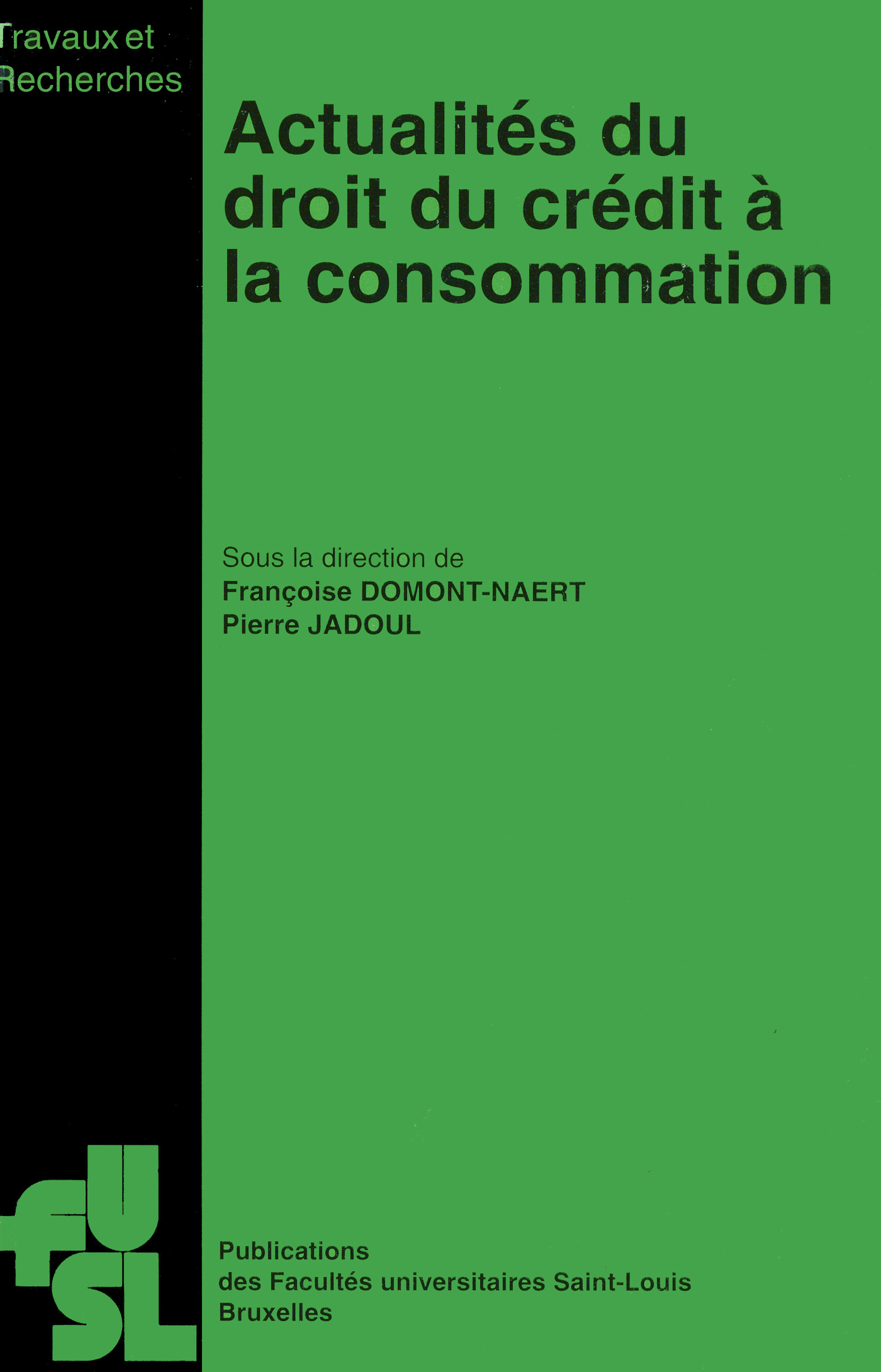 ebook cover of Actualités du droit du crédit à la consommation, by