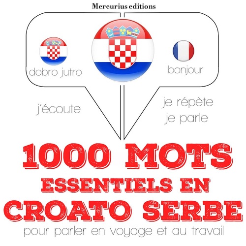 audiobook cover of 1000 mots essentiels en croato serbe, by Jm Gardner