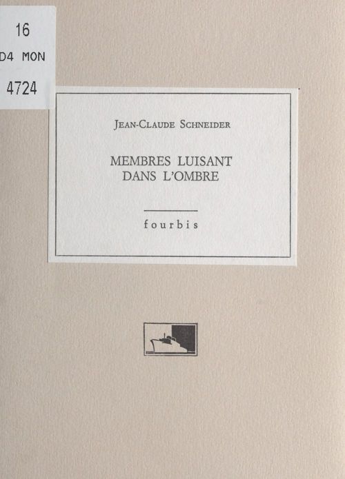 ebook cover of Membres luisants dans l'ombre, by Jean-claude Schneider