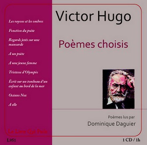 Couverture audiobook de Poèmes choisis, de Dominique Daguier, Victor Hugo