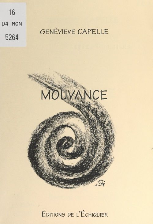 Couverture ebook de Mouvance, de Genevieve Capelle