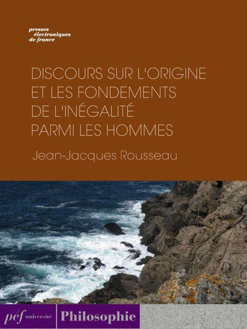 ebook cover of Discours sur l´origine et les fondements de l´inégalité parmi les hommes, by Jean-Jacques Rousseau