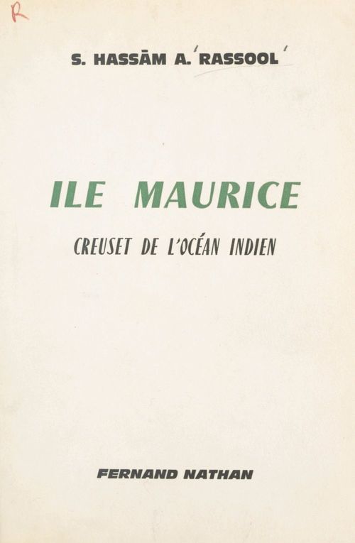 Couverture ebook de Île Maurice, de S. Hassam A. Rassool