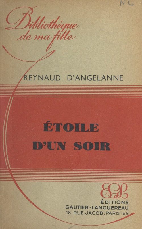 Couverture ebook de Étoile d'un soir, de Reynaud D''Angelanne
