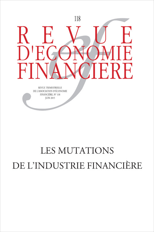 ebook cover of Les mutations de l'industrie financière, by Revue D'Economie Financiere