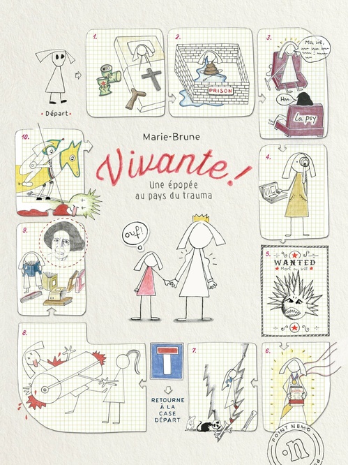 ebook cover of Vivante ! Une épopée au pays du trauma, by Marie-Brune