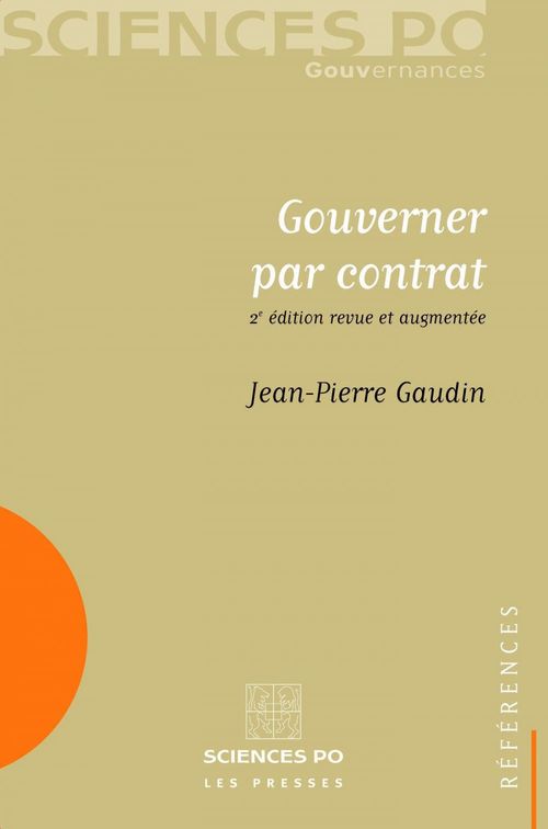 Couverture ebook de Gouverner par contrat, de Jean-pierre Gaudin