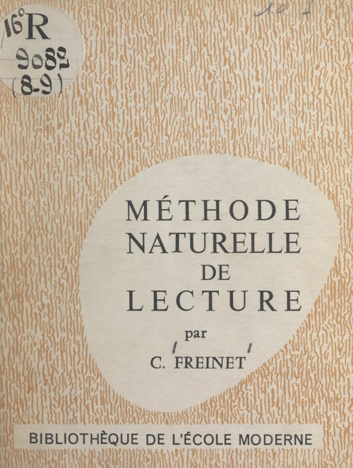 ebook cover of Méthode naturelle de lecture, by Celestin Freinet