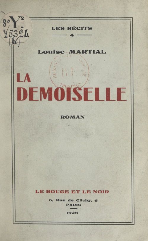 ebook cover of La demoiselle, by Louise Martial