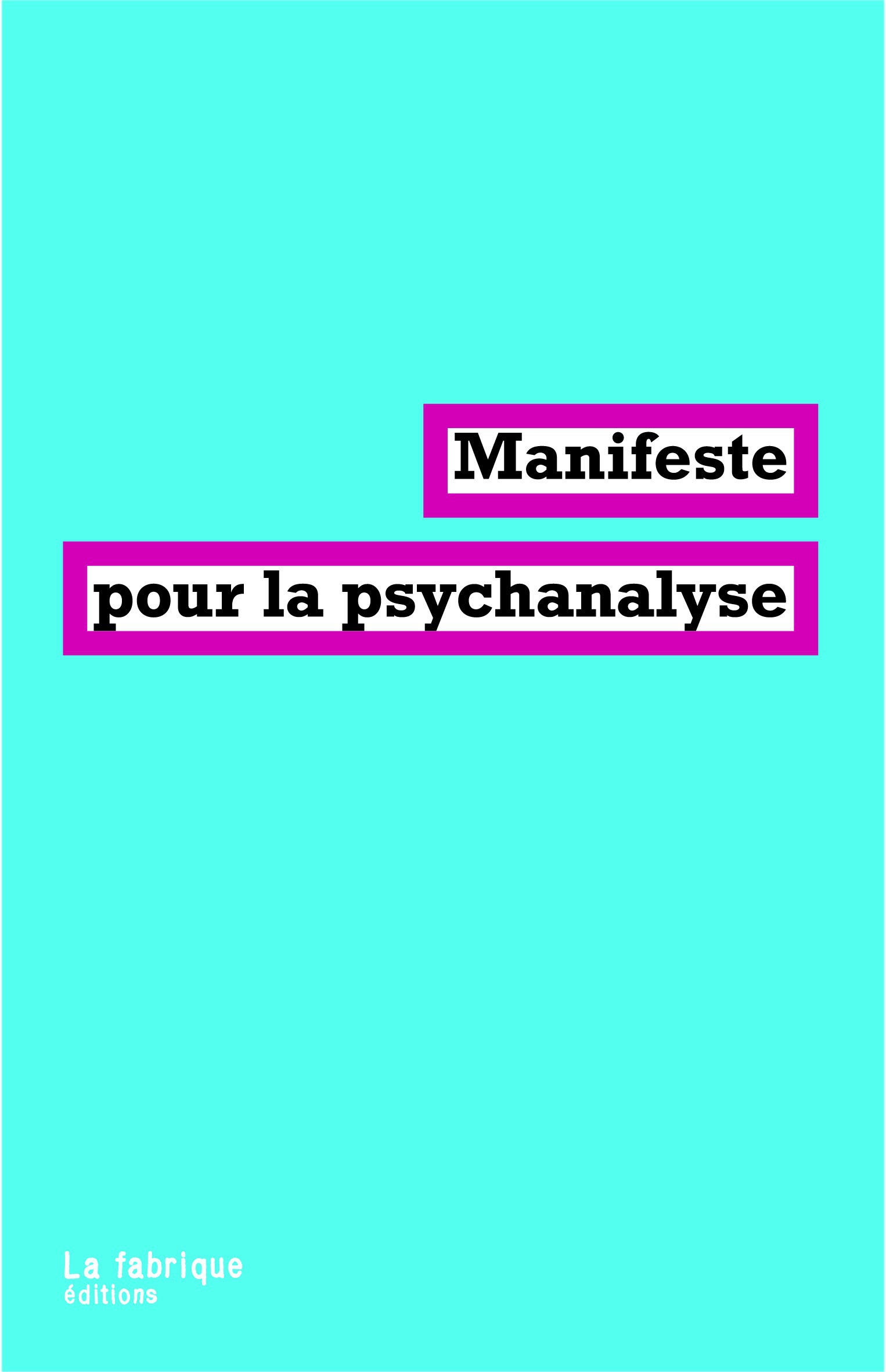 Couverture ebook de Manifeste pour la psychanalyse, de Collectif