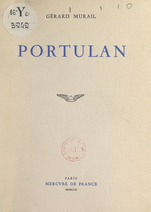 ebook cover of Portulan, by Gerard Murail