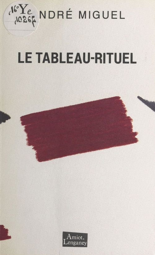 Couverture ebook de Le tableau rituel, de Miguel