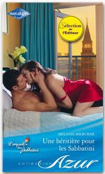 ebook cover of Une héritière pour les Sabbatini, by Melanie Milburne