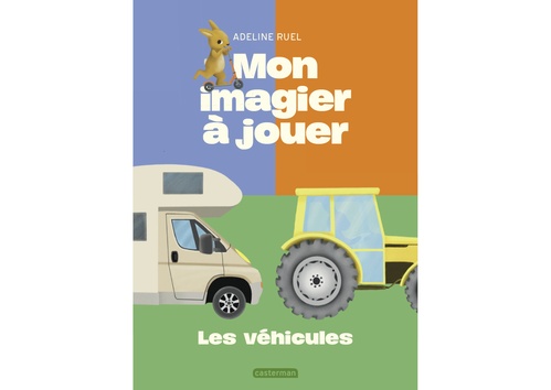 Couverture ebook de Mon imagier à jouer- Les véhicules, de Adeline Ruel