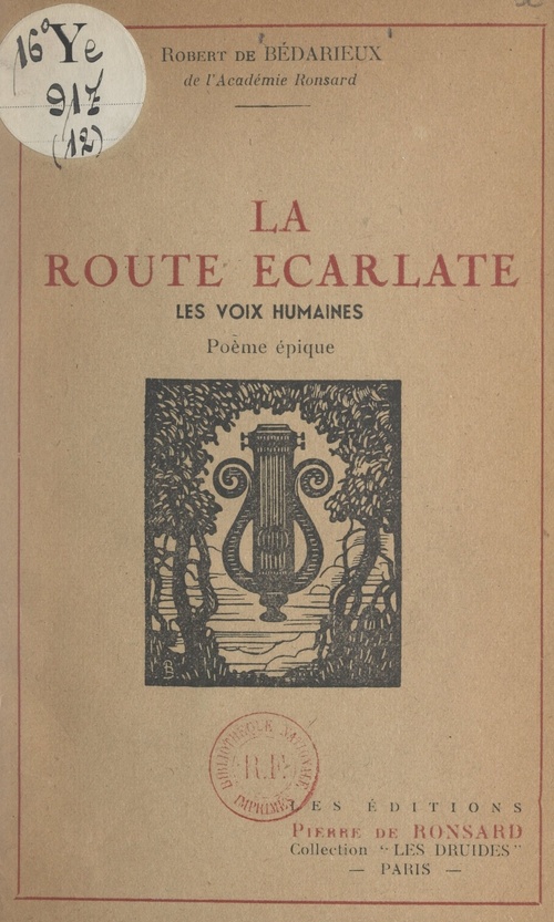 Couverture ebook de La route écarlate, de Robert De Bedarieux