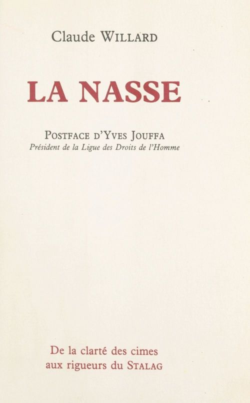 Couverture ebook de La nasse, de Claude Willard