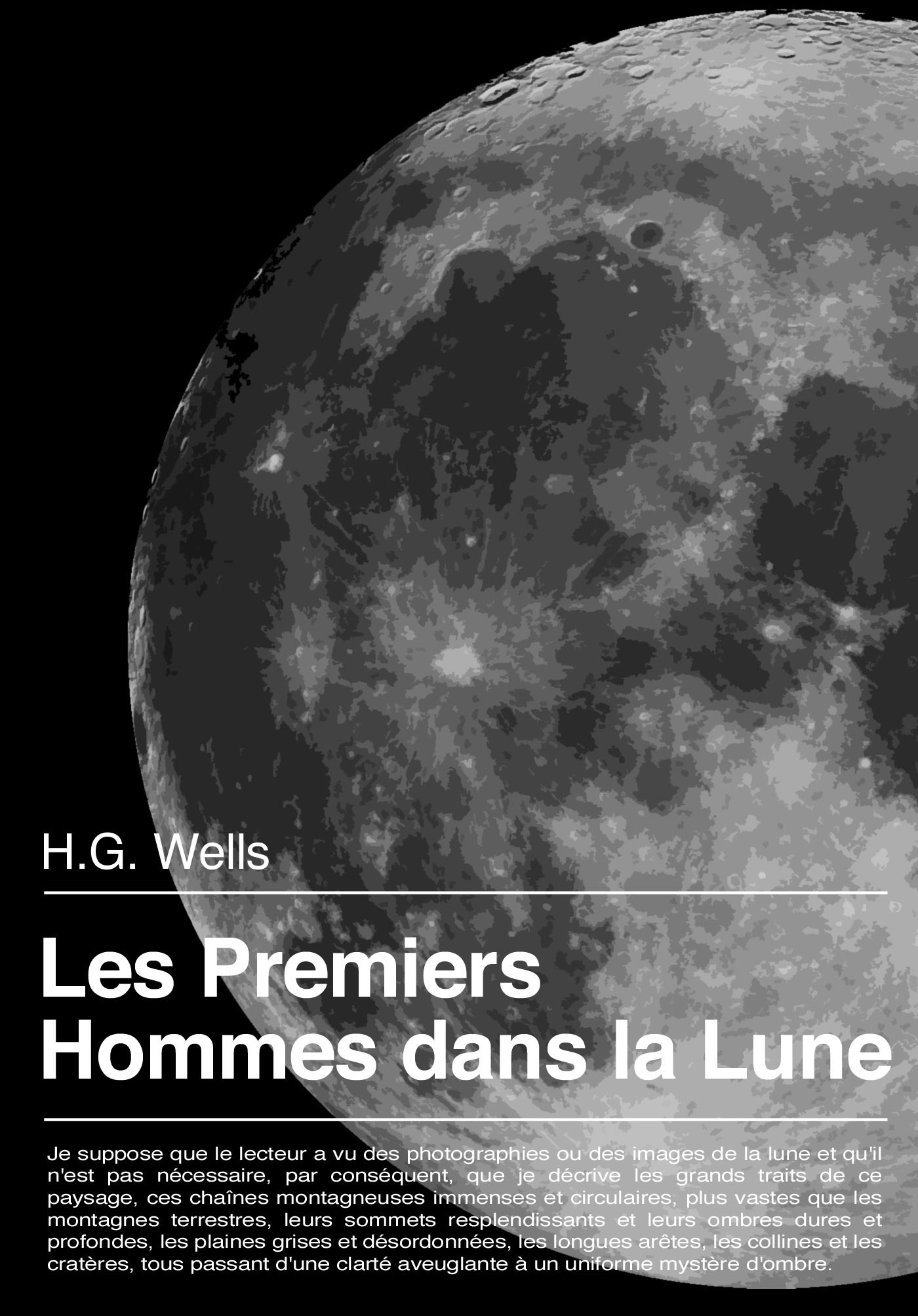 ebook cover of Les premiers hommes dans la lune, by Herbert George Wells