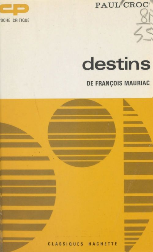 ebook cover of Destins, de François Mauriac, by Paul Croc