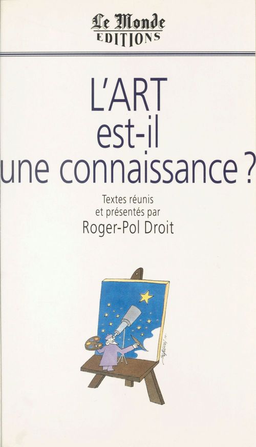 Couverture ebook de L'Art est-il une connaissance ?, de Forum Le Monde Le Mans -04