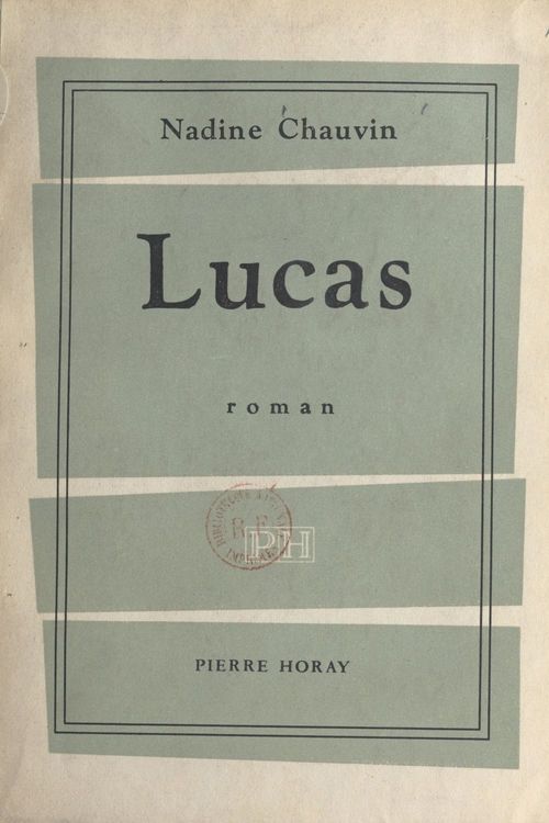 Couverture ebook de Lucas, de Nadine Chauvin