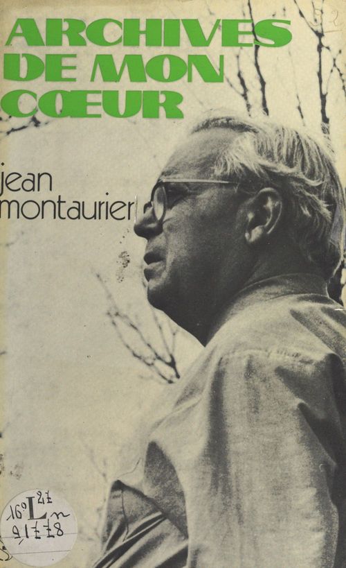 Couverture ebook de Archives de mon coeur, de Jean Montaurier