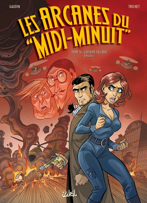 Couverture ebook de Les Arcanes du Midi-Minuit T14 - L'Affaire des rois Episode 1/2, de Christian Gaudin