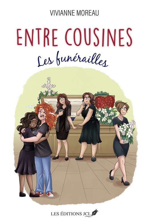 Couverture ebook de Entre cousines : Les funérailles, de Vivianne Moreau