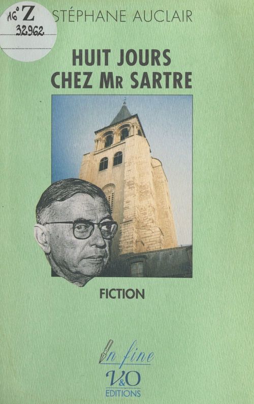 Couverture ebook de Huit jours chez Monsieur Sartre, de Stephane Auclair