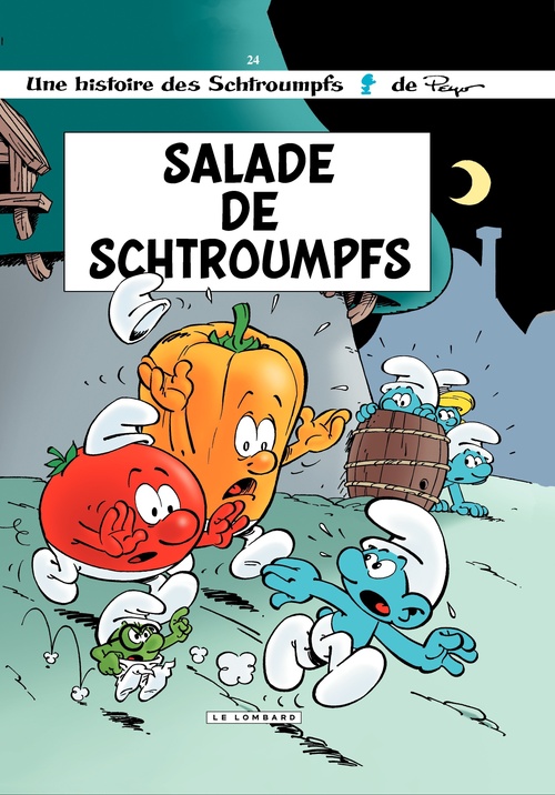 ebook cover of Les Schtroumpfs - Tome 24 - Salade de Schtroumpfs, by Peyo