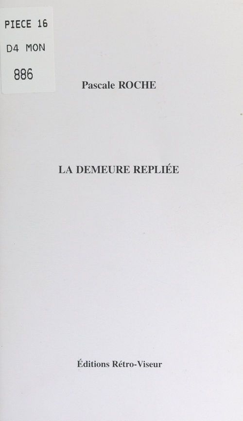 Couverture ebook de La demeure repliée, de Pascale Roche