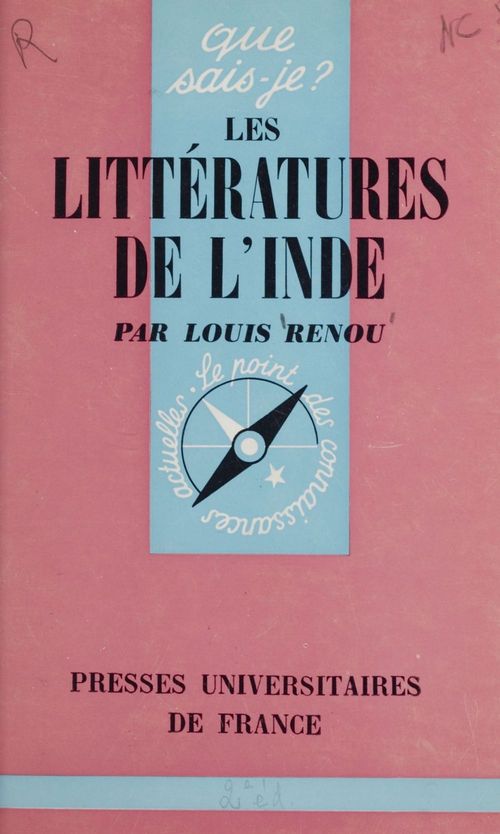 ebook cover of Les littératures de l'Inde, by Louis Renou