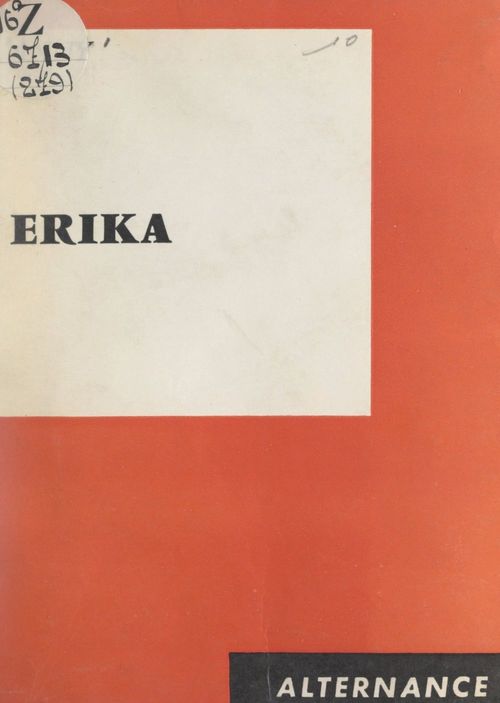 Couverture ebook de Erika, de Anny