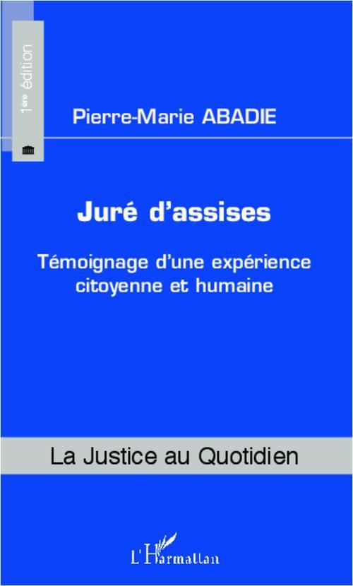 Couverture ebook de Juré d'assises, de Pierre-marie Abadie