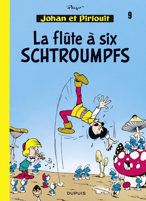 ebook cover of Johan et Pirlouit - Tome 9 - La Flûte à 6 schtroumpfs, by Peyo