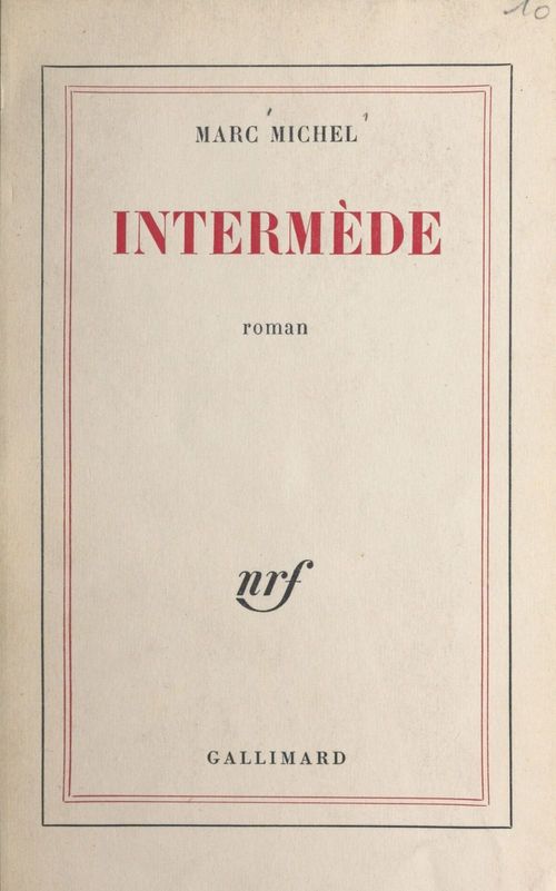 ebook cover of Intermède, by Marc Michel
