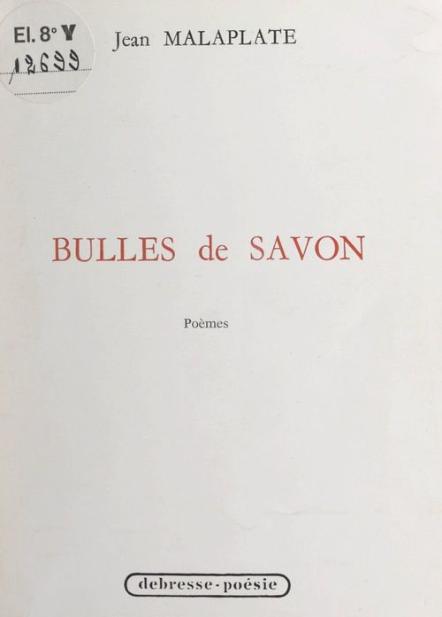Couverture ebook de Bulles de savon, de Jean Malaplate