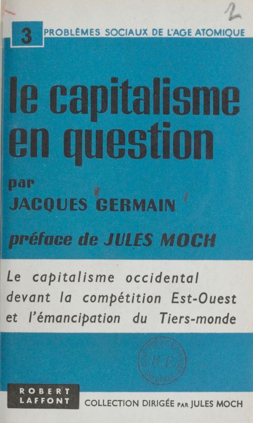 ebook cover of Le capitalisme en question, by Jacques Germain