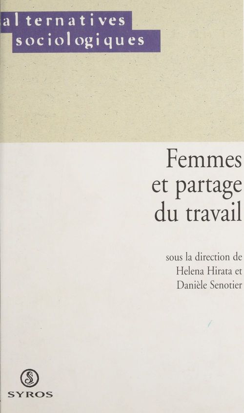 ebook cover of Femmes et partage du travail, by Senotier/Hirata