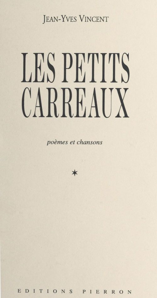 Couverture ebook de Les Petits Carreaux, de Jean-Yves Vincent
