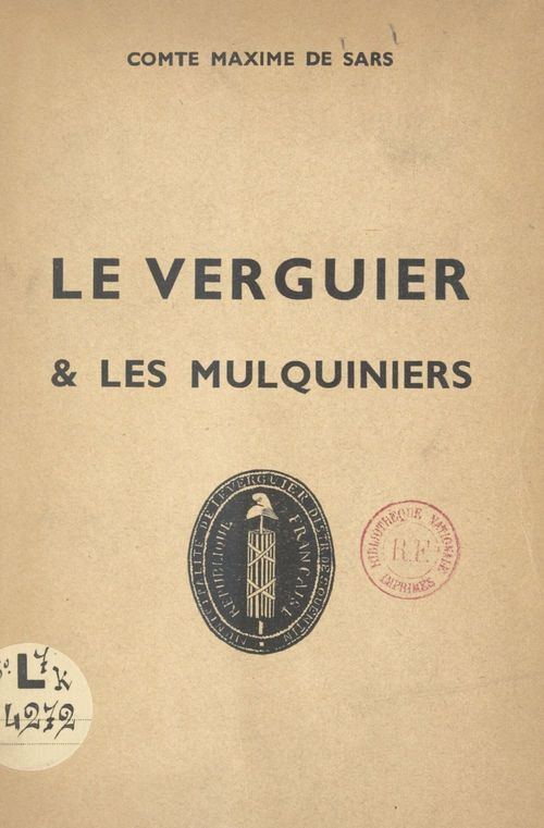 Couverture ebook de Le Verguier et les mulquiniers, de Maxime De Sars