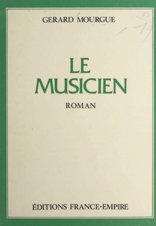 ebook cover of Le musicien, by Gerard Mourgue