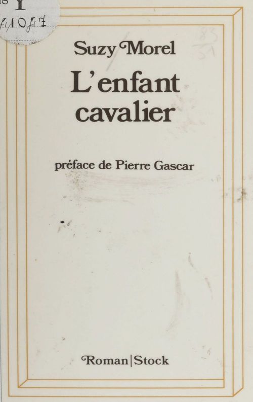 ebook cover of L'Enfant cavalier, by Suzy Morel