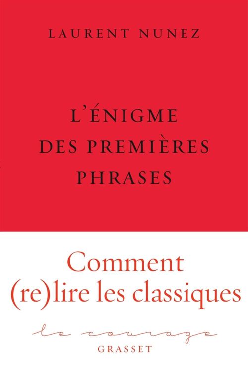 Couverture ebook de L'énigme des premières phrases, de Laurent Nunez