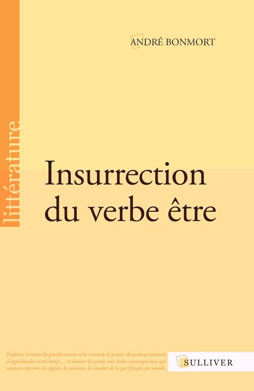 ebook cover of Insurrection du verbe être, by André Bonmort