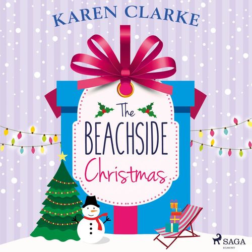 audiobook cover of The Beachside Christmas, by Karen Clarke