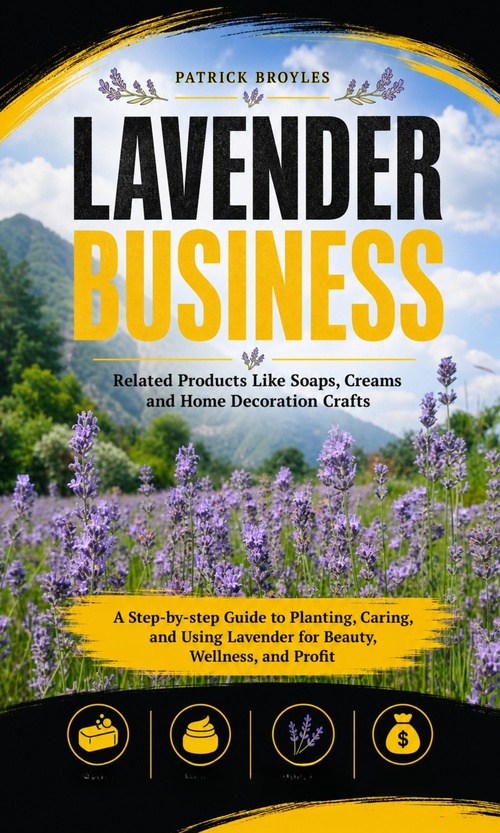 Couverture ebook de Lavender Business: Related Products Like Soaps, Creams and Home Decoration Crafts, de Patrick Broyles
