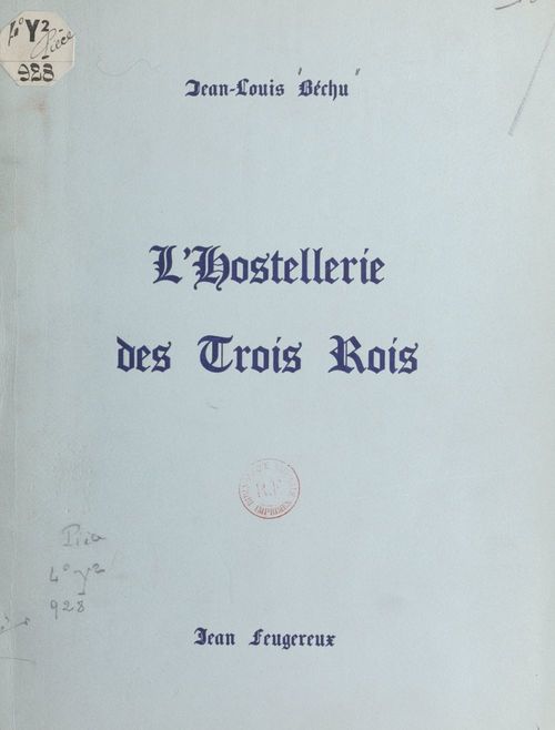 ebook cover of L'Hostellerie des Trois Rois, by Jean-Louis Bechu