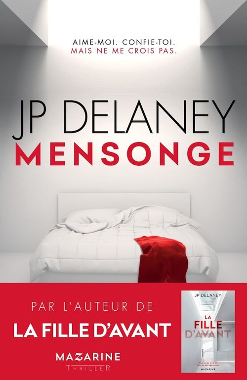 ebook cover of Mensonge, by J.P. Delaney